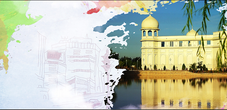 宁夏印象旅游海报背景素材