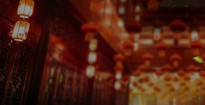 模糊古楼背景