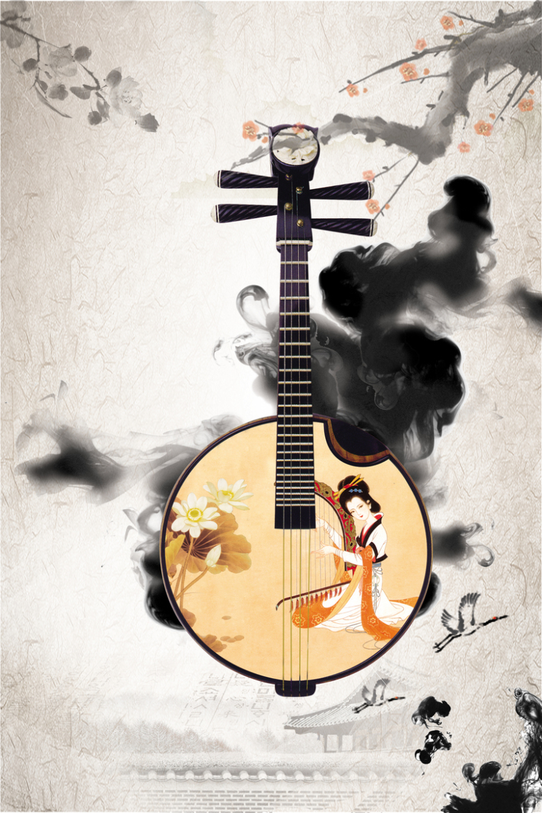古典大气的中国风音乐节海报背景免抠素材免费下载 觅元素51yuansu Com