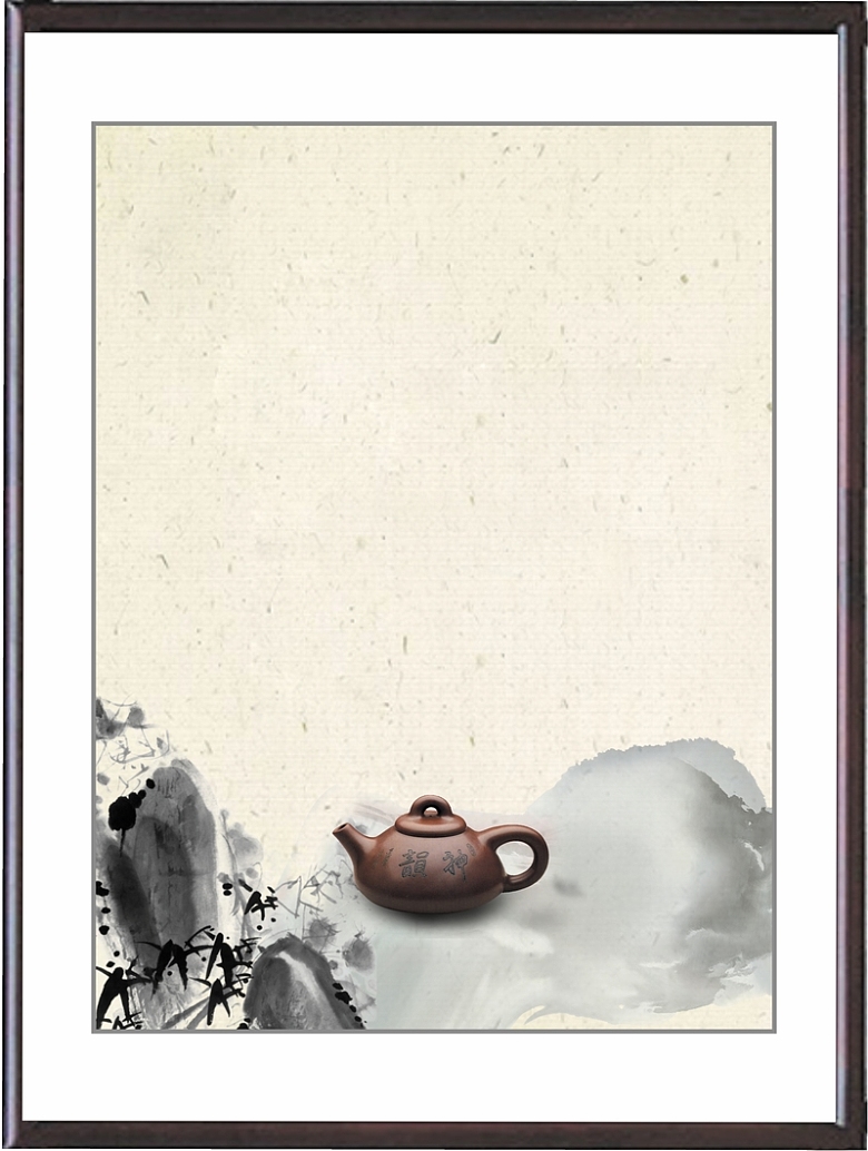 中国风茶壶背景