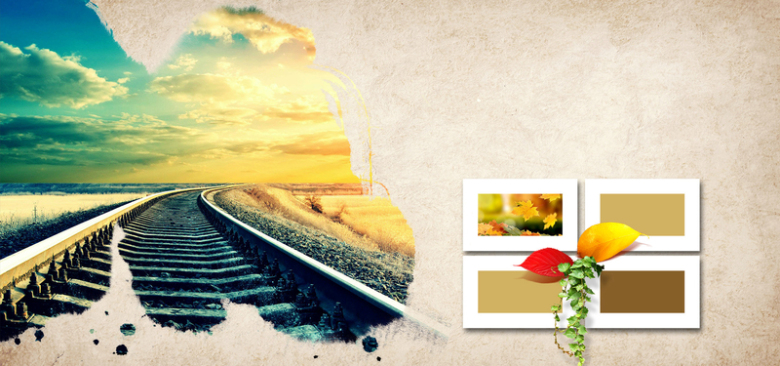 怀旧同学纪念册背景