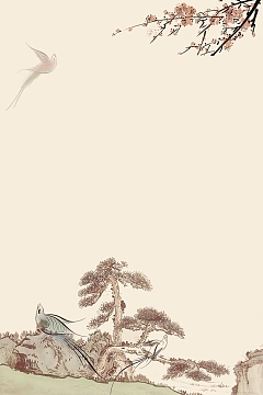 中国风梅兰竹菊装饰画