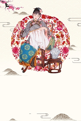 刺绣传统手工艺设计海报