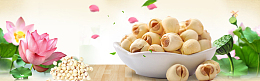 莲子中国风养生简约banner