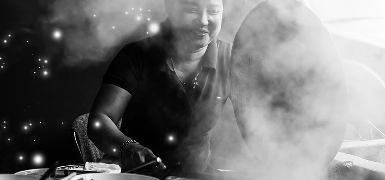 母亲节温馨厨房炊烟文艺黑色banner