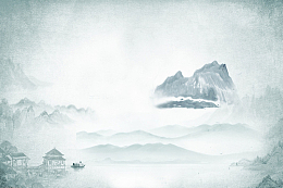 中国风山水墨画背景素材
