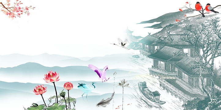 中国风醉江南梦如画