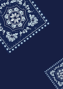 矢量蓝色复古民族风古典纹饰背景