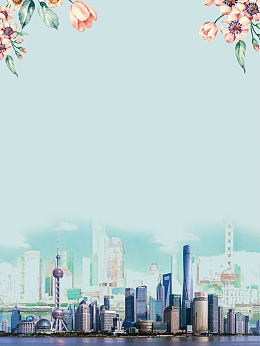 中国旅游上海旅游海报背景素材