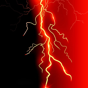 霸气闪电红黑背景图
