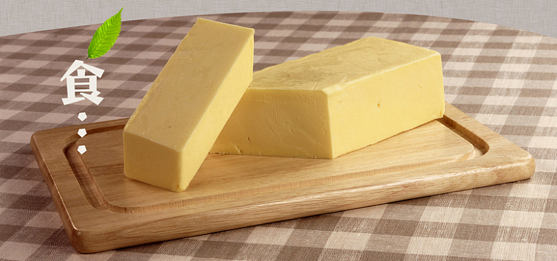 美食黄油乳酪面包配料美味背景
