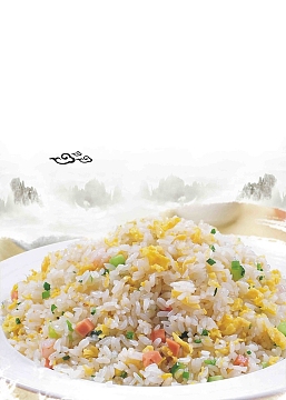 炒饭背景模板psdjpg电饭锅促销简约背景psdjpg美食手绘菜单菜谱中式