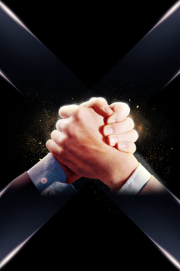 黑色简约创意招聘海报背景