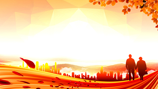 怀旧关爱老人让爱常在公益宣传海报背景素材