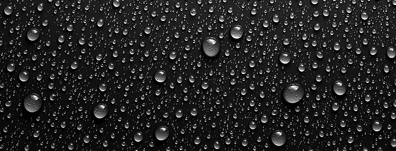 黑色背景水滴banner装饰