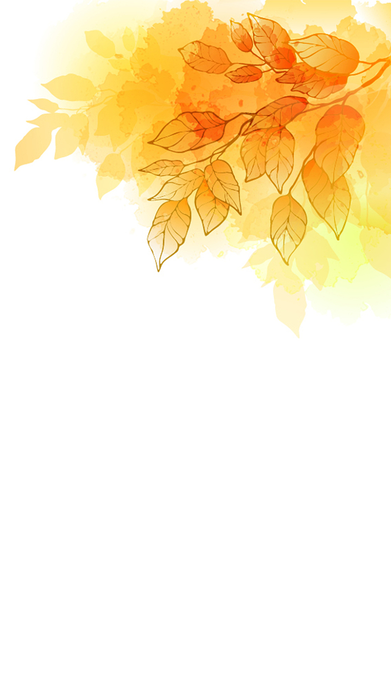 金色的秋天金色的枫叶H5背景