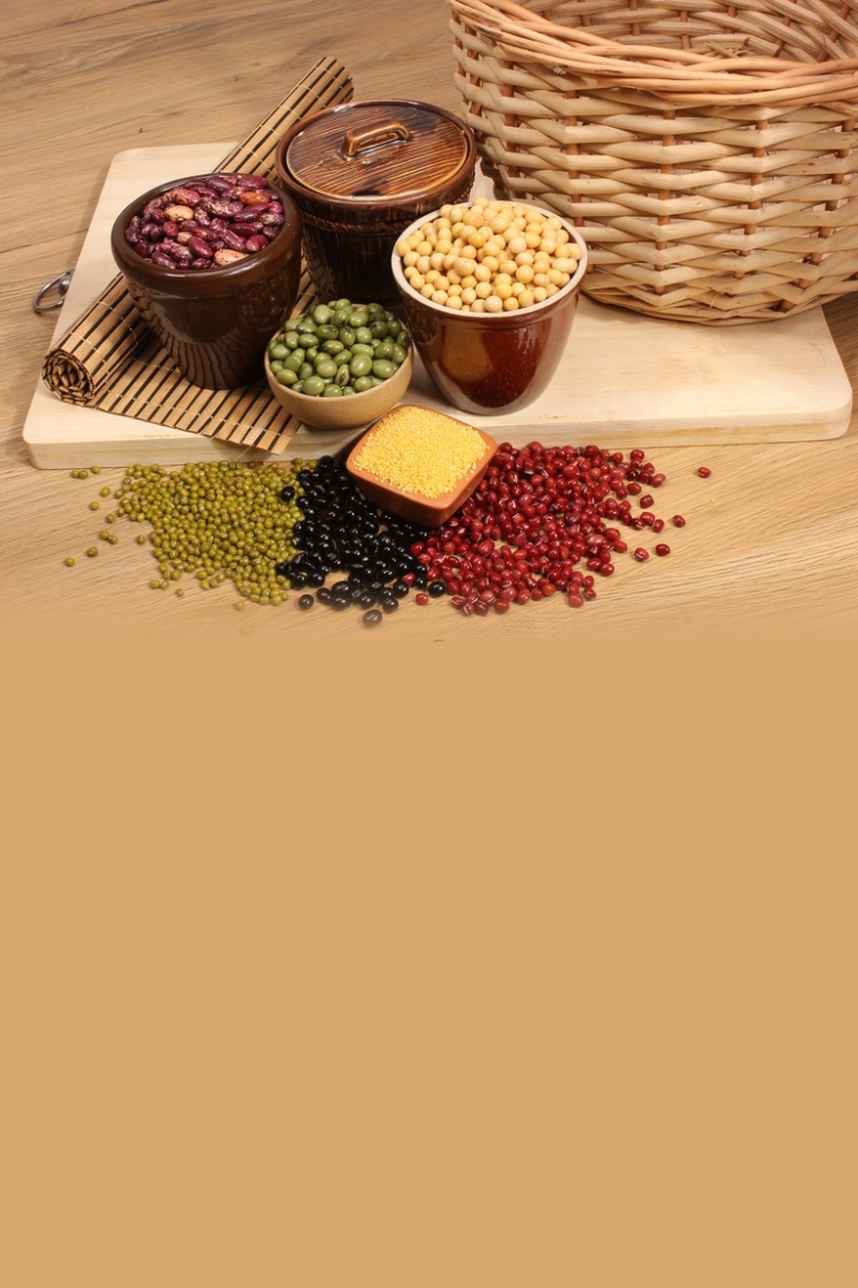 简约创意五谷杂粮背景素材