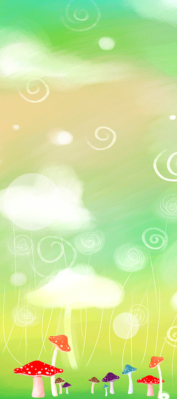 小清新帅气儿童易拉宝展架背景素材