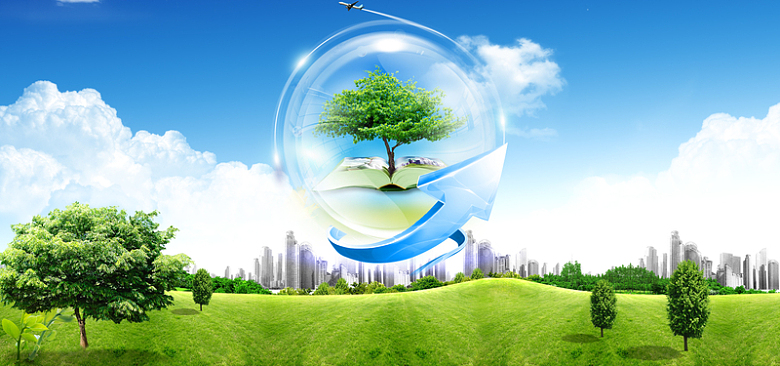绿色环保科技海报背景