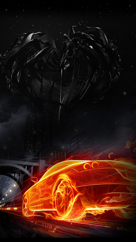 黑色酷炫速度激情汽车比赛背景