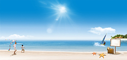 夏季海边背景