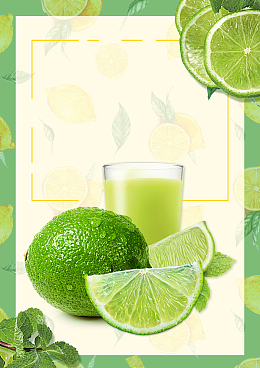 清凉一夏夏季饮品海报背景素材