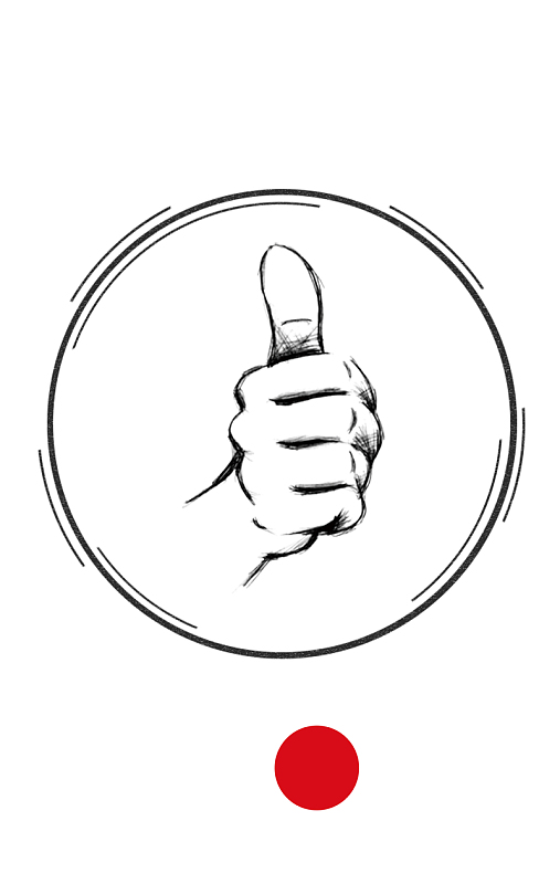 大拇指海报背景