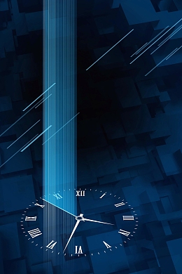 讲究效率争分夺秒psd素材