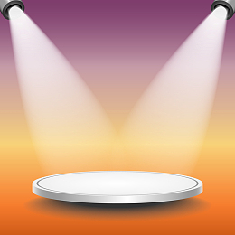 聚光灯平台产品展示效果图背景