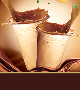 奶茶海报背景素材