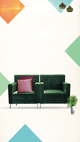 品质家居品质生活h5简约背景psd下载