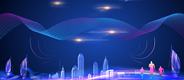 高贵地产大气绸缎蓝色banner