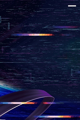 蓝色抖音风马拉松运动海报