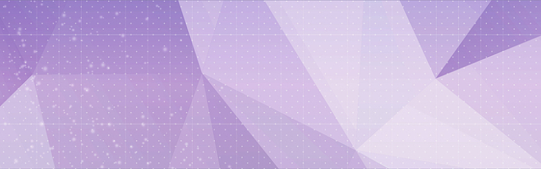 紫色几何立体色块banner