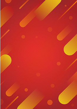 红色简约扁平几何背景banner