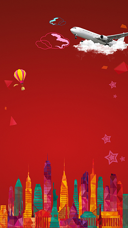 炫彩城市H5背景素材