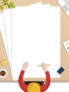 白色扁平清新校园招聘宣传海报背景素材