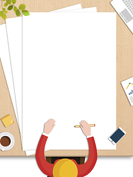 白色扁平清新校园招聘宣传海报背景素材