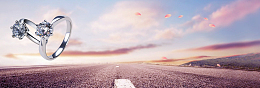 结婚季钻戒大促简约banner