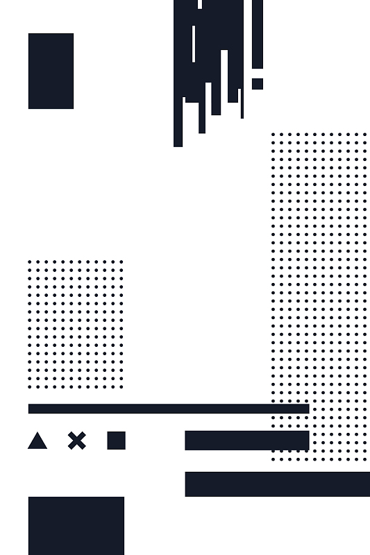 简约黑白几何线条海报背景