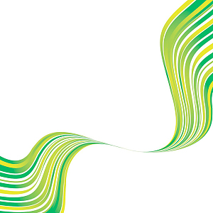 黄绿渐变曲线间隔白色简约背景