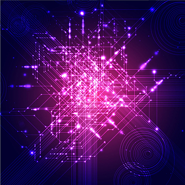 蓝紫色科技炫彩背景