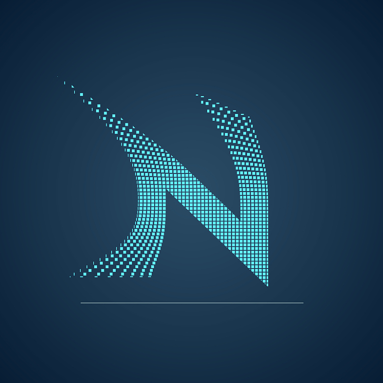 N型logo背景