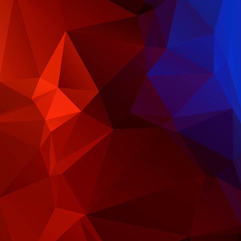 红色蓝色抽象几何背景矢量素材