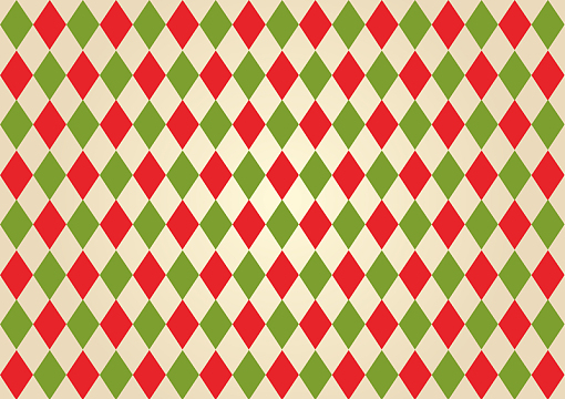 红绿菱形格矢量背景