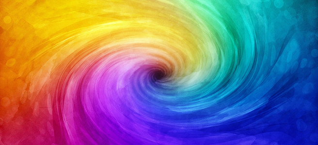 渐变旋涡黄色红色蓝色背景