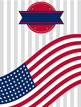 矢量创意美国国旗背景