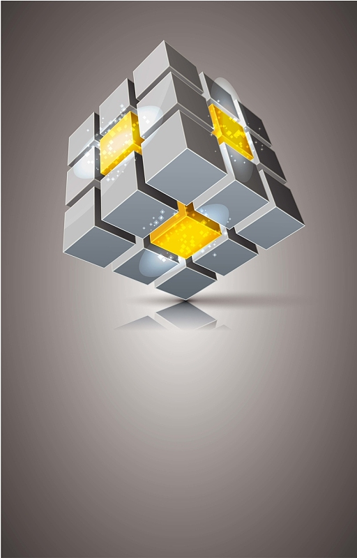 设计矢量背景素材aijpg炫彩小方块背景素材jpg简约立体科技平面广告