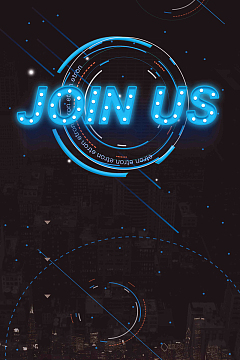 简约大气招聘海报