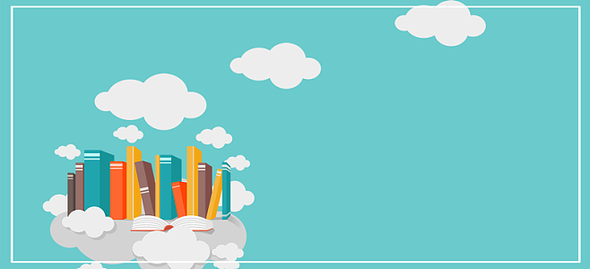 学习提高班简约蓝色背景